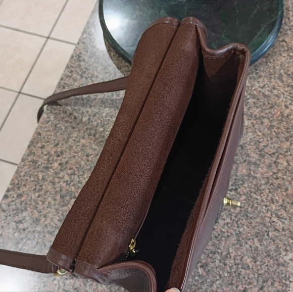 Vintage Coach Willis Bag 9927 Cross Body Mahogany Brown, 1990s - Picture 7 of 17